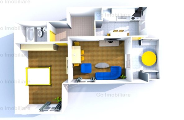 Apartament 2 camere în Copou (nu Sadoveanu)  bloc nou