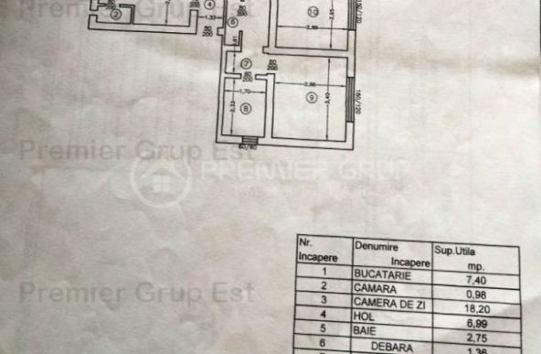 Apartament 4 camere 2 băi, Dancu, CT, termoizolat