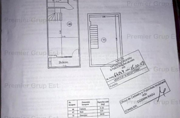 Apartament 2 camere, Tudor Vladimirescu, 50mp, CT, AC