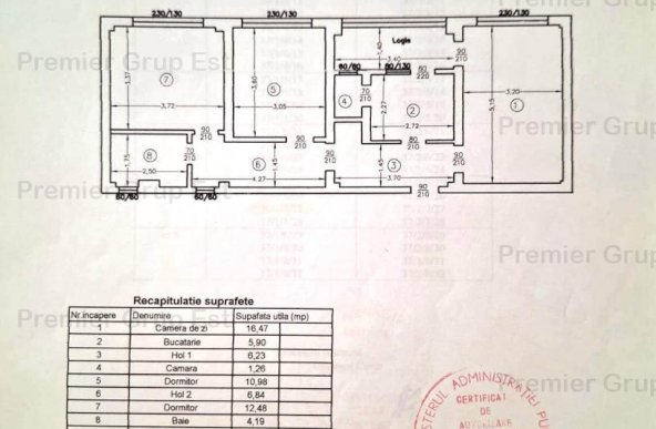 Apartament 3 camere 70mp, decomandat, Podu Ros