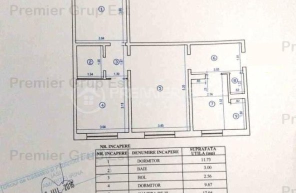 Etaj 2! Apartament 3 camere, Tatarasi, CT, AC