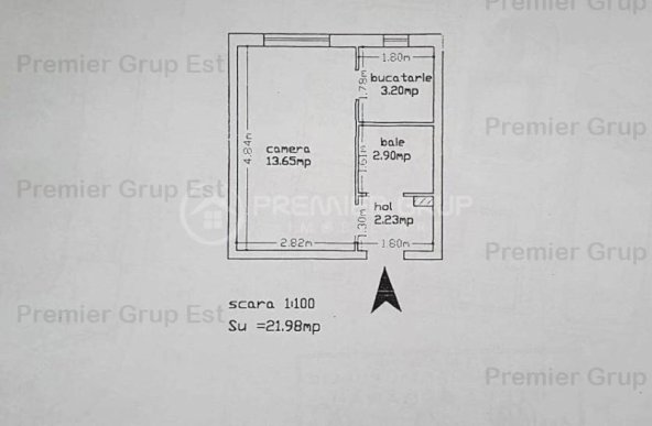 Apartament 1 camera cu centrală termică, Alexandru cel Bun