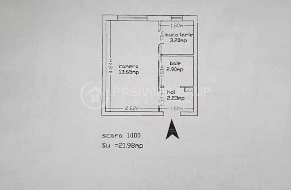 Apartament 1 camera, centrală termică, Alexandru cel Bun