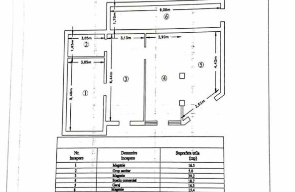 Spatiu comercial Tatarasi - Dancu, 92mp