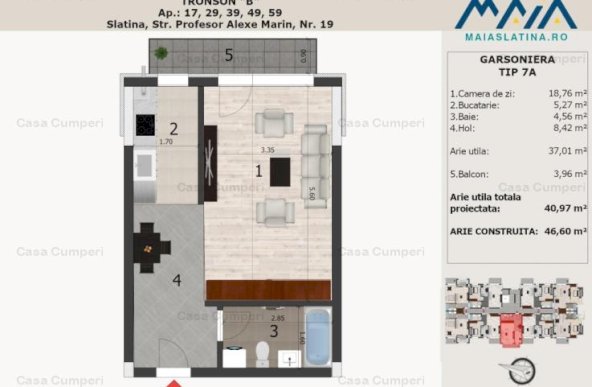 Maia Slatina 2 | Apartament in bloc nou | Alexe Marin