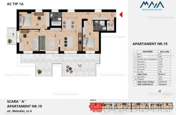 Apartament Premium | Central | Zorilor | Hotel Golden Tulip | Priveliste Superba