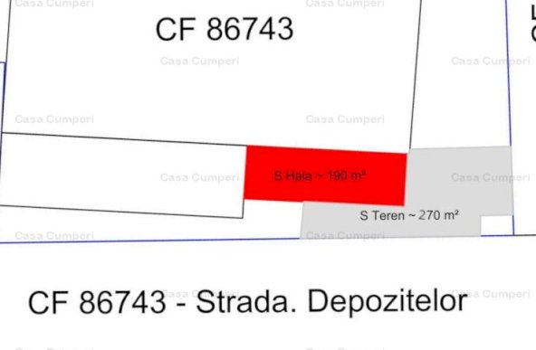 Hala 190mp + teren | Spatiu Comercial | Pitesti | Strada Depozitelor