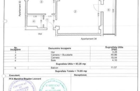 2 Camere Mamaia Nord cu vedere frontala la Mare | Mobilat si utilat 