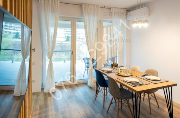 Inchiriez apt. LUX 2 cam. Pipera,Waterfront Residence,Str. Erou Serban Ion 38A, bl. 2020,loc parcare