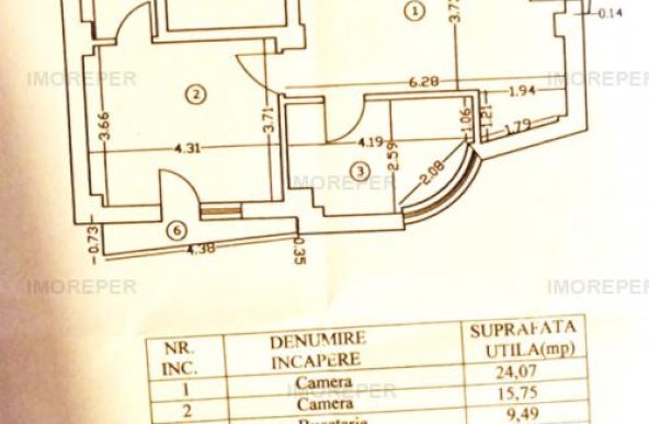 Apartament 2 camere 1Mai-Turda, bloc 2015, etaj 2 din 4