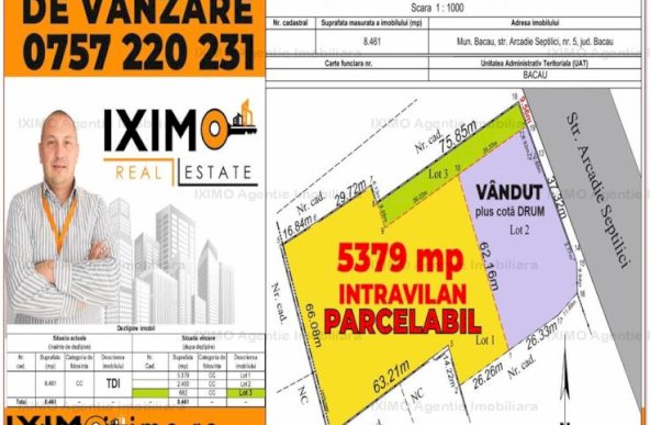 Vanzare teren constructii 3747mp, Garii, Bacau