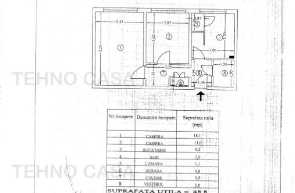 TITAN, metrou 1 Decembrie la 10 minute mers, renovat, decomadat