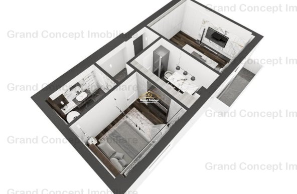Apartament 2 camere, Miroslava, 54.70mp  €76.590 Cod Oferta: 7229