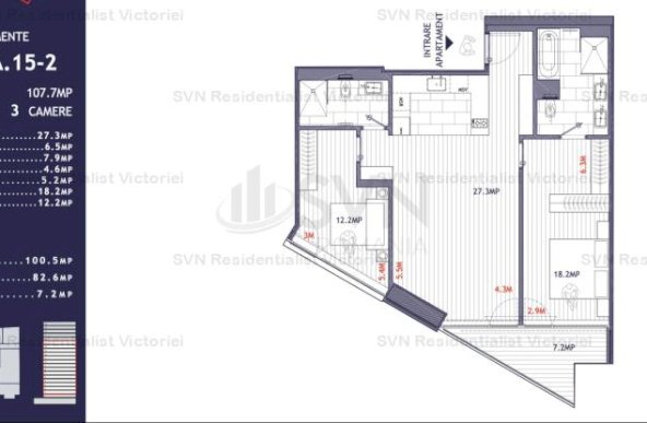 Inchiriere apartament 3 camere, Floreasca, Bucuresti