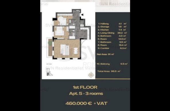 Vanzare apartament 3 camere, Armeneasca, Bucuresti