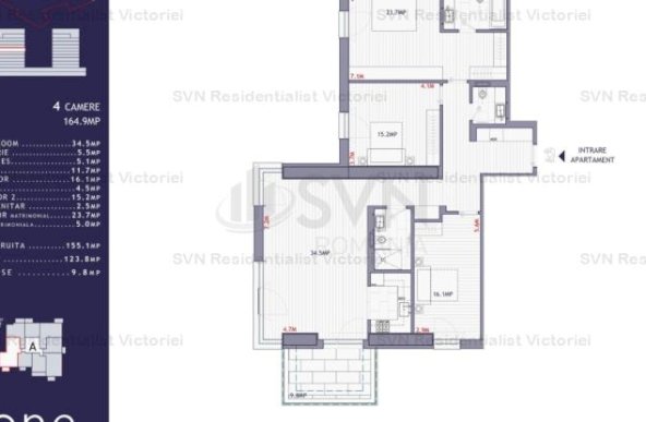 Inchiriere apartament 4 camere, Herastrau, Bucuresti