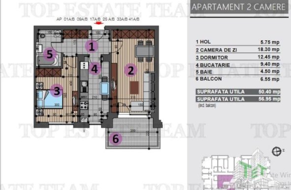 Apartament de 2 camere de vanzare in Berceni Grand Arena