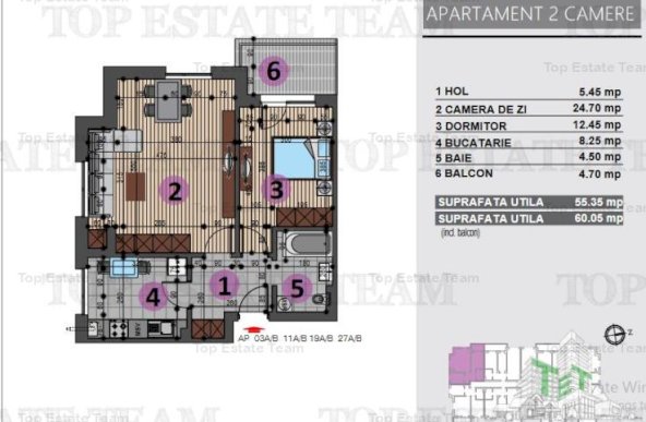 Apartament de 2 camere, Berceni Grand Arena