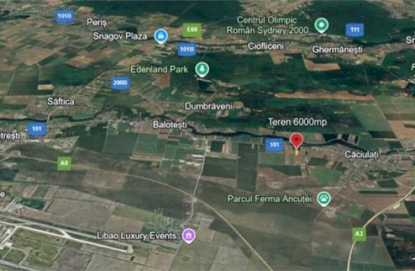 Teren pentru case 6000mp Moara Vlasiei