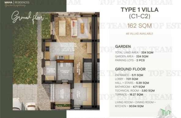 Vila tip Duplex de vanzare | Maha Residence