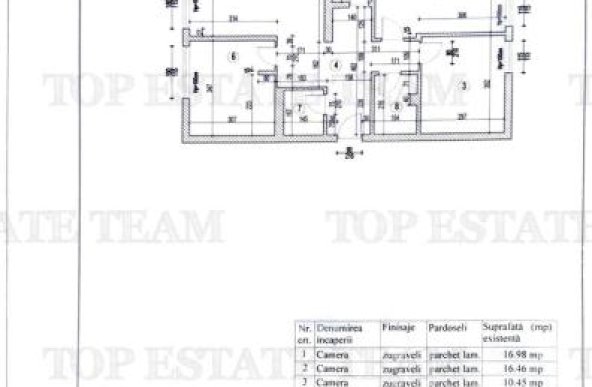 Apartament 3 camere 2 bai decomandat centrala proprie metrou Timpuri Noi