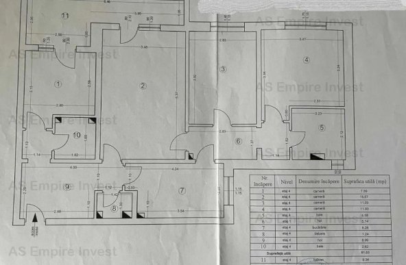 Ap 4 camere mobilat-utilat - zona Tractorul ID: 16198