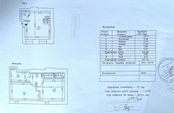 DE VANZARE - 3 camere - in vila BERTHELOT CALEA VICTORIEI