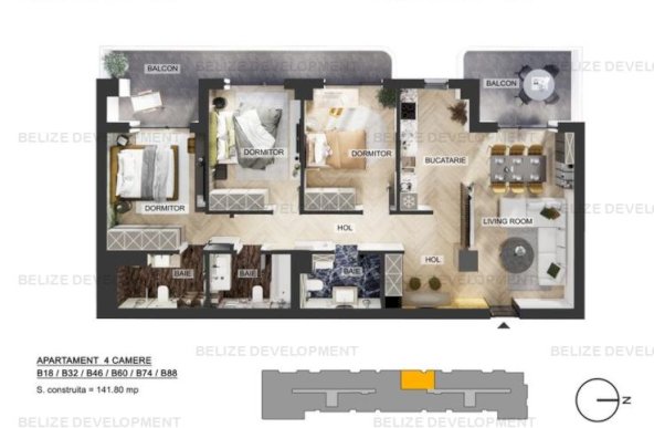 Apartament 4 camere | Plaza Pipera | Bloc finalizat