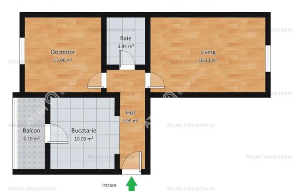 Vanzare apartament 2 camere, Strand, Sibiu