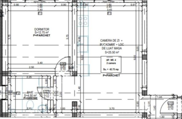 Vanzare apartament 2 camere, Talmaciu, Talmaciu