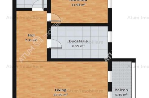 Vanzare apartament 2 camere, Piata Cluj, Sibiu