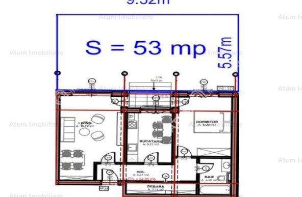 Vanzare apartament 2 camere, Bulevard Mihai Viteazu , Sibiu