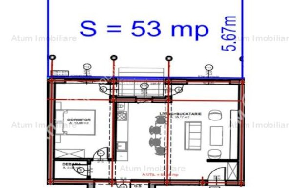 Vanzare apartament 2 camere, Bulevard Mihai Viteazu , Sibiu