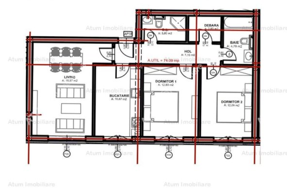 Vanzare apartament 3 camere, Bulevard Mihai Viteazu , Sibiu