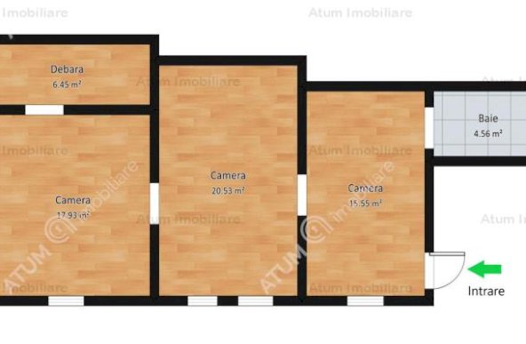 Vanzare apartament 3 camere, Central, Sibiu