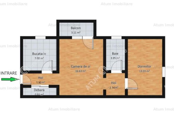 Vanzare apartament 2 camere, Terezian, Sibiu