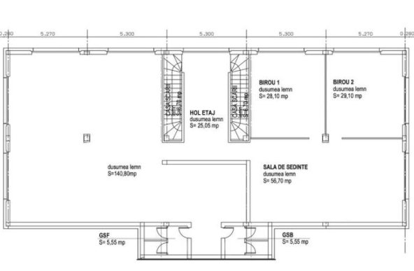 Birouri Premium de 304 mp în Zona Industrială Vest Arad