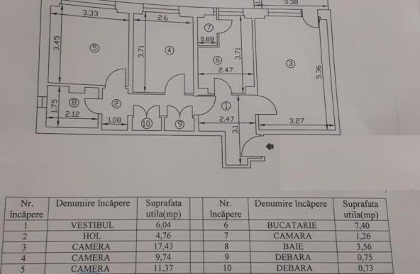 Apartament 3 camere bloc 1978, renovat integral, Romancierilor, Drumul Taberei