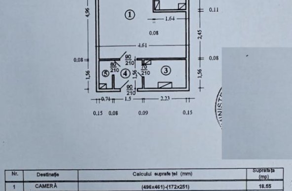 Garsoniera in bloc mixt an 1979 aproape de metrou Lujerului, Militari