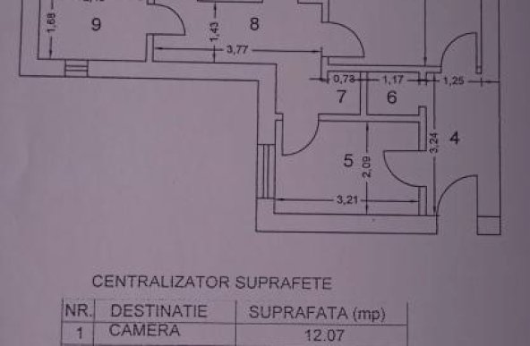 Apartament 3 camere cu centrala in bloc anvelopat, Lujerului, Militari