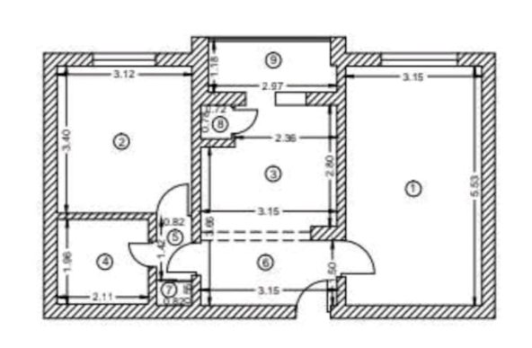 Apartament 2 camere in bloc 1980 langa Piata Gorjului, Militari