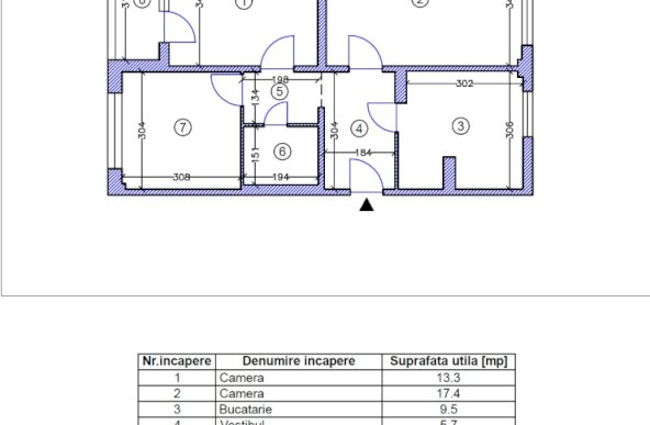 Apartament 3 camere, Tatulesti, Giurgiului