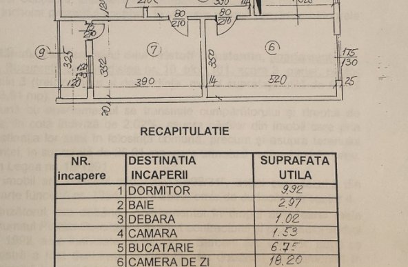 Apartament 3 camere, Gradistea, Giurgiului