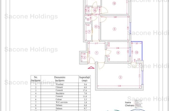 Apartament de 3 camere -luminos-Dristor-Comision 0%