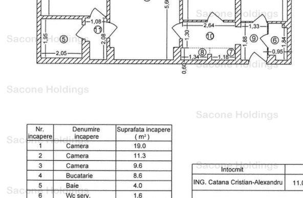 Apartament de 3 camere R.Valcea-Comision o%