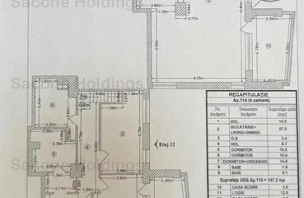 Duplex 4 camere-Select Residence( Metrou 400 m )-Comision 0%