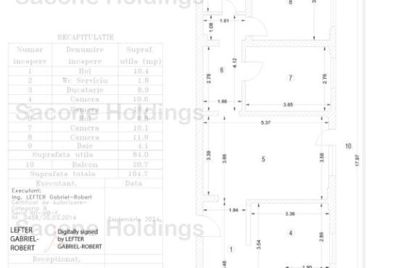 Apartament de 4 camere ( 104 MP )-Dristor-Baba Novac-Comision 0%