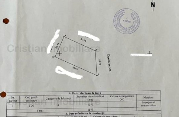 ID 7618 - Teren Intravilan - Chercea