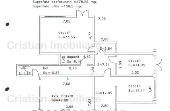 ID 8106 - Spatiu comercial, zona Radu Negru, 160 mp