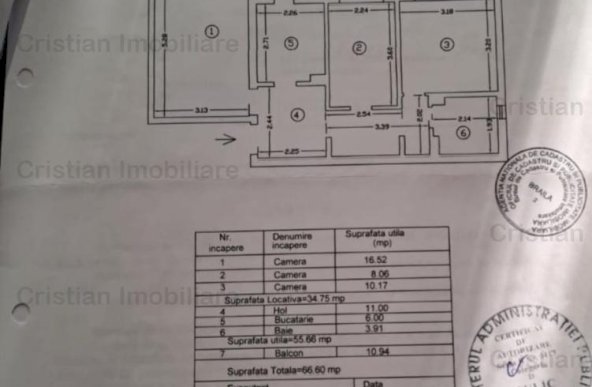 zona Calarasilor Parter cu balcon 10 m Ultracentral  3 cam confort 1 Decomandat 